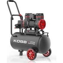Nacario Kobb KBK25S 1.7hp 25LT 8bar Yağsız Sessiz Taşınabilir Hava Kompresörü