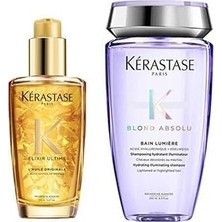 Nacario Blond Absolu Bain Lumiere Şampuan 250ML + Elixir Ultime L'huile Originale Saç Bakım Yağı