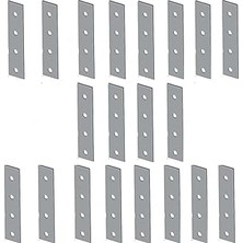 Nacario Mobilya, Dolap Yatak Duvara Sabitleme Bağlantı Aparatı Demiri Düz Gönye 1,5cm x 7 cm (20 Adet)