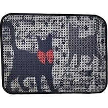 Nacario Miapet Elekli Desenli Tuvalet Önü Paspası 60 x 45 cm Patiler