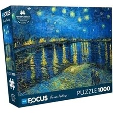 Nacario 1000 Parça Puzzle - Ren Nehri’nde Yıldızlı Bir Gece (Starry Ni̇ght Over The Rhone) - Vincent Van Gog