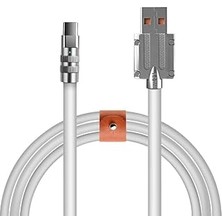 Nacario Hızlı Şarj USB To Type-C Tombul Kablo Kopmalara Dayanıklı Şarj Kablosu 1 Metre (TCB8933)