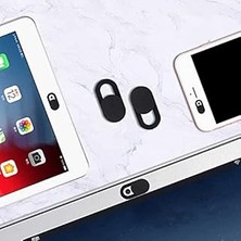 Nacario Webcam Kamera Kapatıcı Kapakları Sticer Privacy Protection Cover Siyah