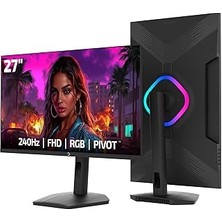 Nacario Gamepower Lunis L50 27'' 240Hz 0.5ms Va Fhd Rgb Pivot Monitör (Sıfır Ölü Piksel Garantili)