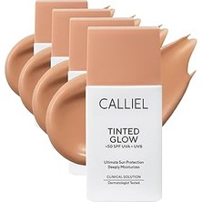 Nacario Calliel Günlük Renkli Likit Güneş Kremi Hafif Yapı Ton Eşitleyen Spf 50 – 02-50 ml (4 Paketi)