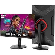 Nacario Gamepower Lunis L30 27'' 165Hz 1ms IPS Fhd Pivot Monitör (Sıfır Ölü Piksel Garantili)