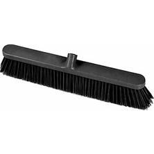 Nacario Sapsız Plastik Çalı Fırçası 50 cm Dayanıklı Sert Kıllı Bahçe Temizlik Süpürgesi Ergonomik Tasarım