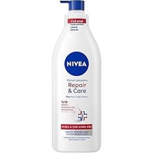 Nacario Nivea Yoğun Nemlendirici Repair & Care Vücut Losyonu 400ML, 72 Saat Nemlendirime, Kaşıntılı Hass