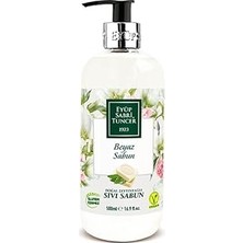 Nacario Doğal Zeytinyağli Sıvı Sabun Beyaz Sabun (500 Ml)