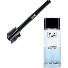 Nacario Tca Studio Make-Up Professional Make Up Kaş Fırçası +Göz Makyaj Temizleme 2 Li
