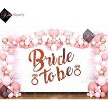 Nacario Bkmc Bride To Bekarlığa Veda Partisi Balon Süsleme Gold + 1 Bride 10 Team Bride Geçici Dövm