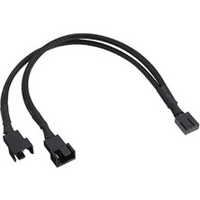 Nacario Lunatic 5353 Fan Çoklayıcı 2 Port Y Pwm 4 Pin Splitter Çoklayıcı Switch Örgülü Kablosu (5353-2'LI P