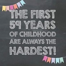 Nacario The First 59 Years Of Childhood Are Always The Hardest: 59TH Birthday Guest Book – Funny Gift For M