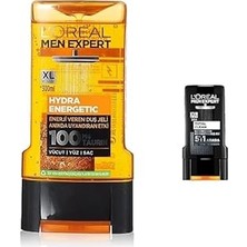 Nacario L'oréal Paris Men Expert Hydra Energetic Taurin Içeren Duş Jeli (300 Ml) + L'oréal Paris Men Expert