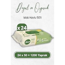 Nacario Sleepy Doğal Organik Islak Mendil 50 x 24 Adet (1200 Yaprak)