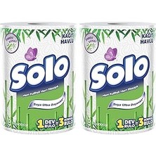 Nacario Solo Bambu Dev Rulo Havlu 1:3 (2 Paketi)