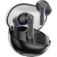 Nacario Soundpeats Clear Siyah Bluetooth Kulaklık, Kablosuz Kulak Içi Kulaklık, Bluetooth 5.3, 40 Saat Oyna