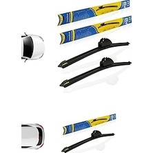 Nacario Audı A4 Supermute Ön Arka 3'lü Muz Silecek Takımı 2008-2015 Sw (600MM 500MM 400MM)