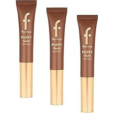 Nacario Puffy Liquid Hafif Yapılı & Sünger Aplikatörlü Yoğunluğu Ayarlanabilir Likit Kontür 002