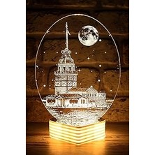 Nacario Kız Kulesi Lamba 3D LED Lamba Günişiği