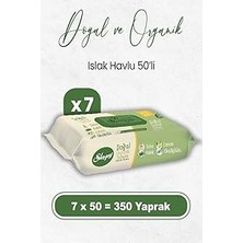 Nacario Sleepy Doğal Organik Islak Mendil 50 x 7 Adet (350 Yaprak)