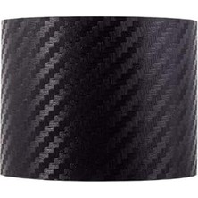 Nacario Siyah Karbon Kaplama Şerit Çıta Kaplama Folyosu (9 cm x 5 Metre)