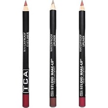Nacario Tca Studio Make-Up Professional Make Up 3'lü Renkli Waterproof Lipliner Dudak Kalemi
