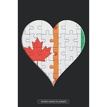 Nacario Planner: Canadian Ivorian Flag United Heart Jigsaw Puzzle Flags Of Canada Ivory Coast