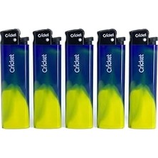 Nacario Cricket Taraftar Çakmak Orijnal Boy Taşlı 5'li Set Taraftar Çakmak - Sarı Lacivert