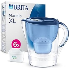 Nacario Brita Marella Xl 6x Maxtra All-In-1 Filtreli Su Arıtma Sürahisi (3.5 Lt)