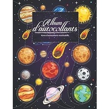 Nacario Album D'autocollants: Album D'autocollants Espace Mon Livre Préféré Journal D'autocollants 8,5 "x 1
