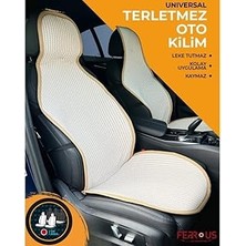Nacario Oto Koltuk Koruyucu Kılıf Terletmez Kilim Seti 2 Ön+1 Arka 3lü Set Universal Bej