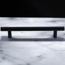 Nacario Mia Mojan (96 mm - 9.6 Cm) Mat Siyah Metal Mobilya Mutfak Çekmece Dolap Dolabı Kulbu Kulpu Kulpları