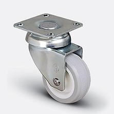 Nacario Emes Döner Tablalı Gri Teker 75 mm 50 kg (Kod: EP01 Zkc 75)