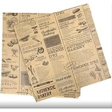 Nacario 36X24 Ebadında, Ağırtılmamış Kraft Kağıt Üzerine Asorti (Gazate - Yemek Çizimleri - Menü Içeriği Gö