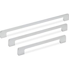 Nacario System 8537 Kulp Siyah Renk 320 mm Krom Tek Ebat SSY8537 0320 Cr