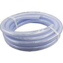 Nacario Duda HPPVC100-7,6 M 25' x 2,5 cm Id Yüksek Basınçlı Örgülü Şeffaf Esnek Pvc Boru Ağır Hizmet