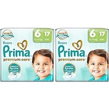 Nacario Bebek Bezi Care 6 Numara 17 Adet 2li Paket