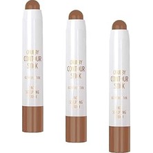 Nacario Chubby Contour Stick No:02 Medium Tan - Kontür Kalemi (3 Paketi)