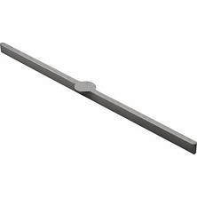 Nacario Saral Çizgili Füme Çekmece Dolap Kulp 800 mm Metal Uzun Yapı Mutfak Gardrop Kulp