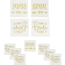 Nacario Bride To Karışık Dövme Bekarlığa Veda Partisi Dövme Seti Gold