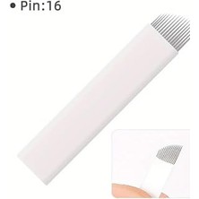 Nacario Bi̇omaser 16CF Kıl Tekniği Microblading Kalıcı Makyaj Fırçası, 0.25MM Iğne, 10 Adet