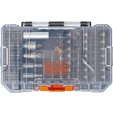 Nacario Black+Decker Si̇yah + Decker Tornavida Ucu Seti, 40 Parça (BDAST40SETFF)