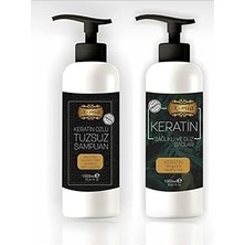 Nacario Professional Saç Düzleştirici Keratin Bakımı& Tuzsuz Şampuan Seti 1000 ml