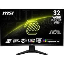 Nacario Msi Mag 32CQ6F 31,5" 180Hz 0,5ms Rapid Va Adaptive-Sync Wqhd (Oyuncu) Monitör