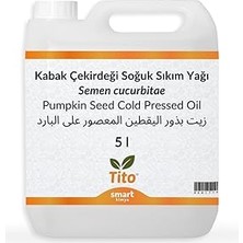 Nacario Tito Kabak Çekirdeği Yağı Soğuk Sıkım 5 Lt