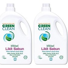 Nacario U Green Clean Green Clean Organik Portakal Yağlı Bitkisel Likit El Sabunu 2,75 Lt 2'li