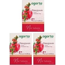 Nacario Doğal Nar Sabunu 125 gr x 3 Adet