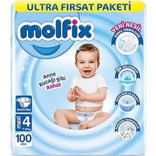 Nacario Molfix Maxi 4 Beden Aylık Bebek Bezi (1 x 100 Adet)