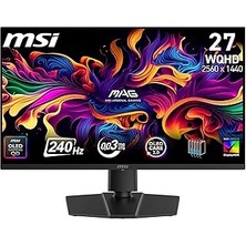 Nacario Msi 26.5 Mag 273QP Qd-Oled X24, Monitör, Wqhd, 16:9, Flat, Qd-Oled, 240Hz, 0.03MS, Freesync